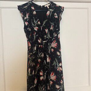 Rebecca Taylor Floral Ruffle Dress – Size 4